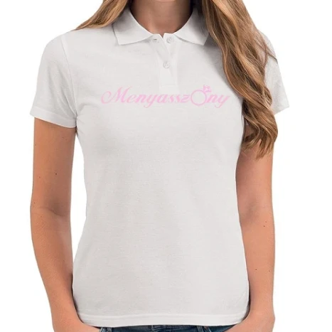 Női galléros póló - menyasszon3