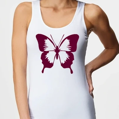 Női top - Pillangó