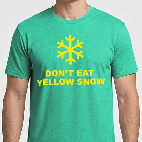 Férfi Imperial póló - dont eat yellow shnow
