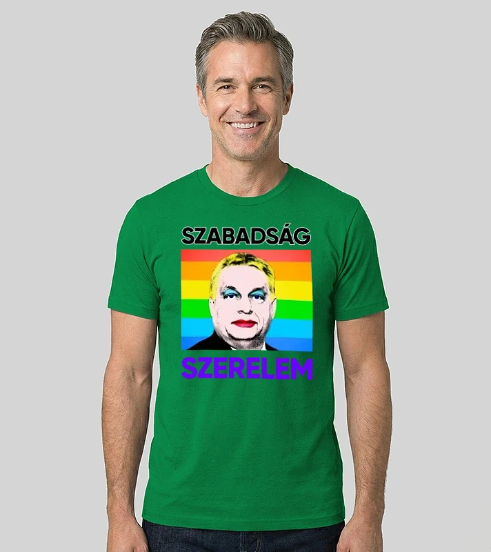 Szabadság - Szerelem Orbán Pride – Férfi Alap póló