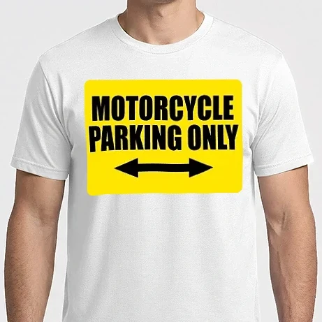 Férfi Imperial póló - Motorcycle parking only