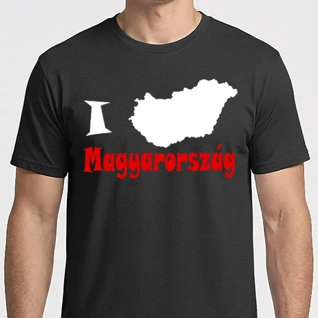 Férfi Imperial póló - I love Hungary színes