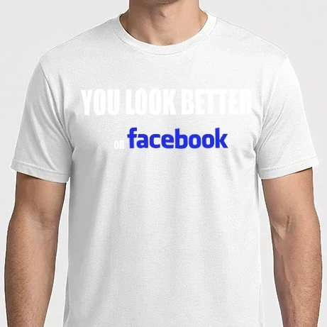 Férfi Imperial póló - U look better on facebook