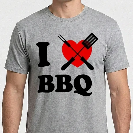 Férfi Imperial póló - I love BBQ