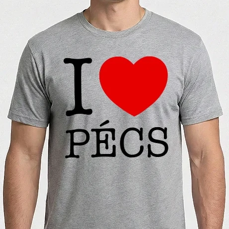 Férfi Imperial póló - I Love Pécs