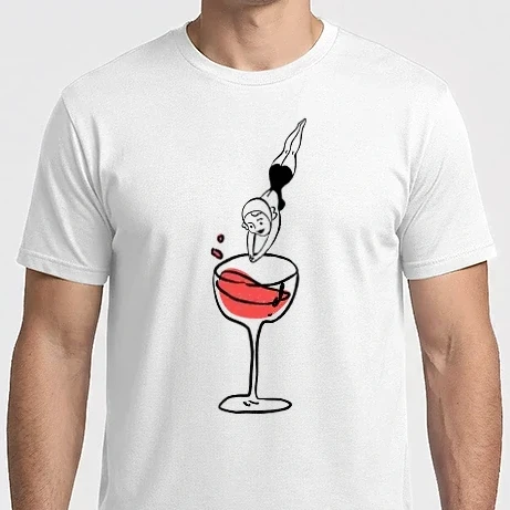 Férfi Imperial póló - Bort? Igen!