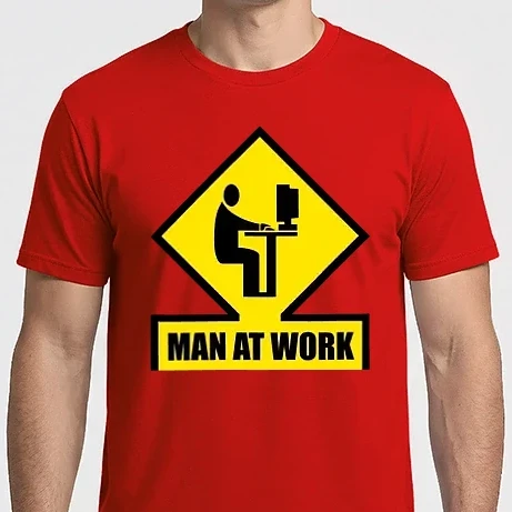 Férfi Imperial póló - Man at Work (PC)