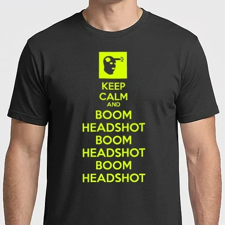Férfi Imperial póló - Keep calm and BOOM headshot