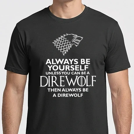 Férfi Imperial póló - Always be yourself direwolf