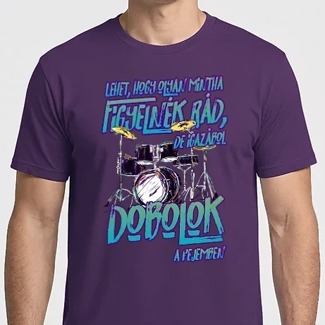 Férfi Imperial póló - Nem figyelek dobos