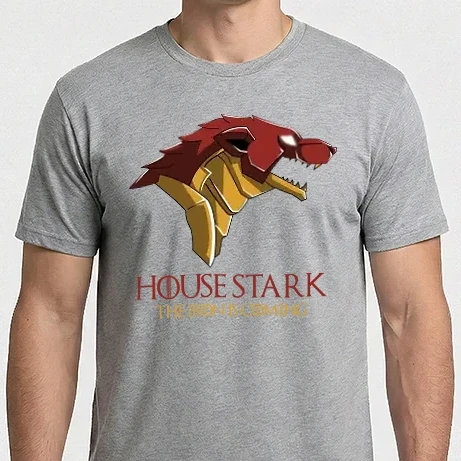 Férfi Imperial póló - House Stark - Iron is Coming