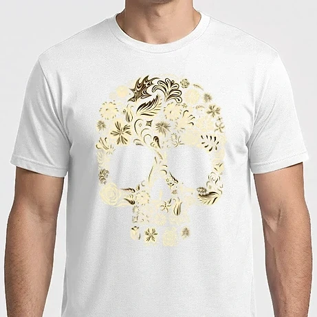 Férfi Imperial póló - flowerskull