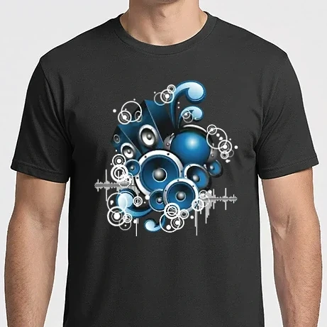 Férfi Imperial póló - Music Design Blue