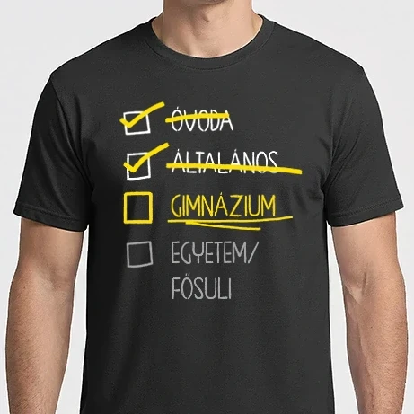 Férfi Imperial póló - Oktatás checklist Általános - fekete alap