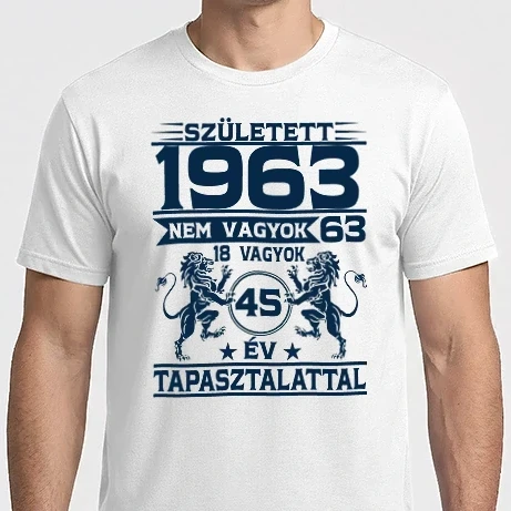 Férfi Imperial póló - Született 1963