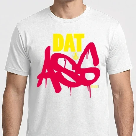 Férfi Imperial póló - dat_ass_white_shirt.ai