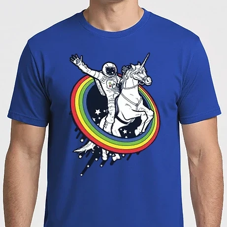 Férfi Imperial póló - Unicorn Spaceman