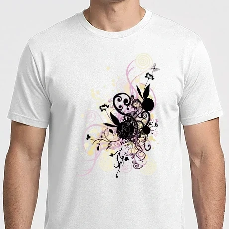 Férfi Imperial póló - kusza virág.cdr