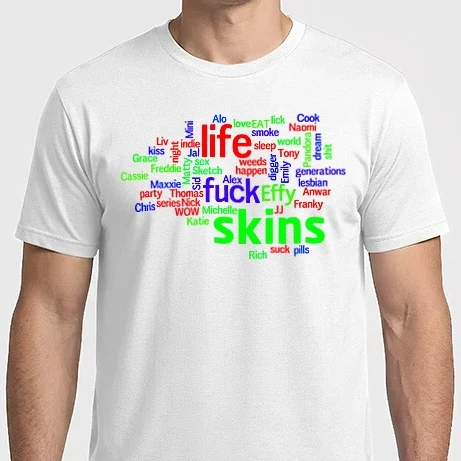 Férfi Imperial póló - Skins szófelhő 1
