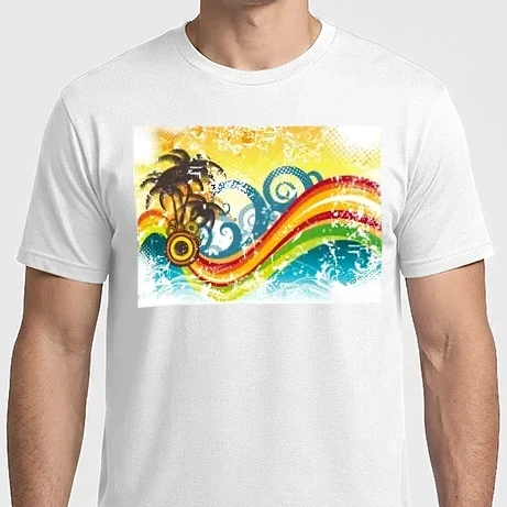 Férfi Imperial póló - Abstract Wave 