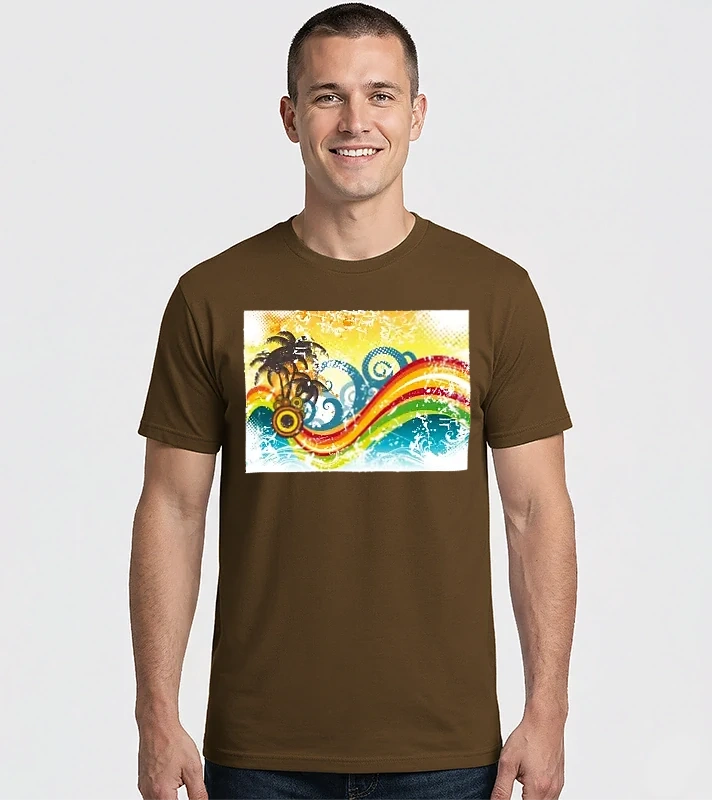 Abstract Wave – Férfi Imperial póló