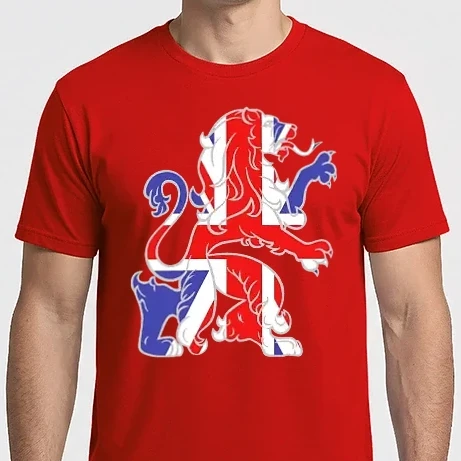 Férfi Imperial póló - Lion flag 02