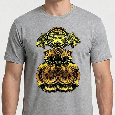 Férfi Imperial póló - Azték harcosok 02