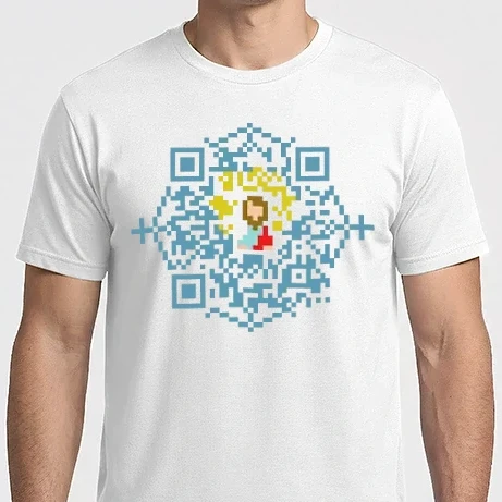 Férfi Imperial póló - qrhacker_qrcodes_religion-v3