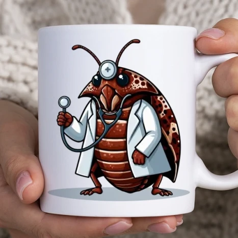 Fehér bögre - Orvos poloska