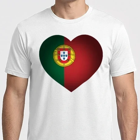 Férfi Imperial póló - i heart portugal