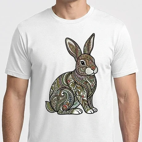 Férfi Imperial póló - Magyaros mintás nyuszi