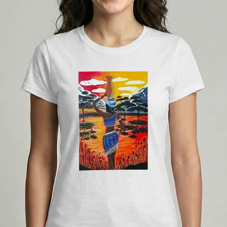 Női Imperial póló - Afrika nő