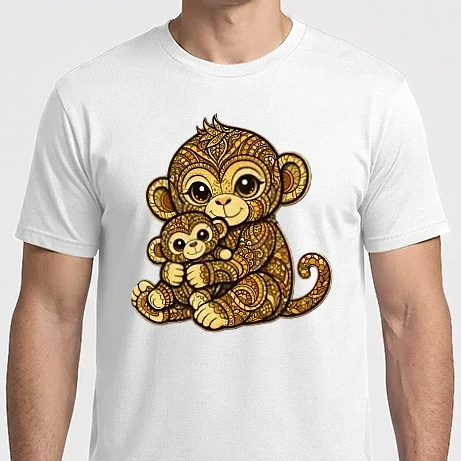 Férfi Imperial póló - Punch a kismajom egyedi mintázattal