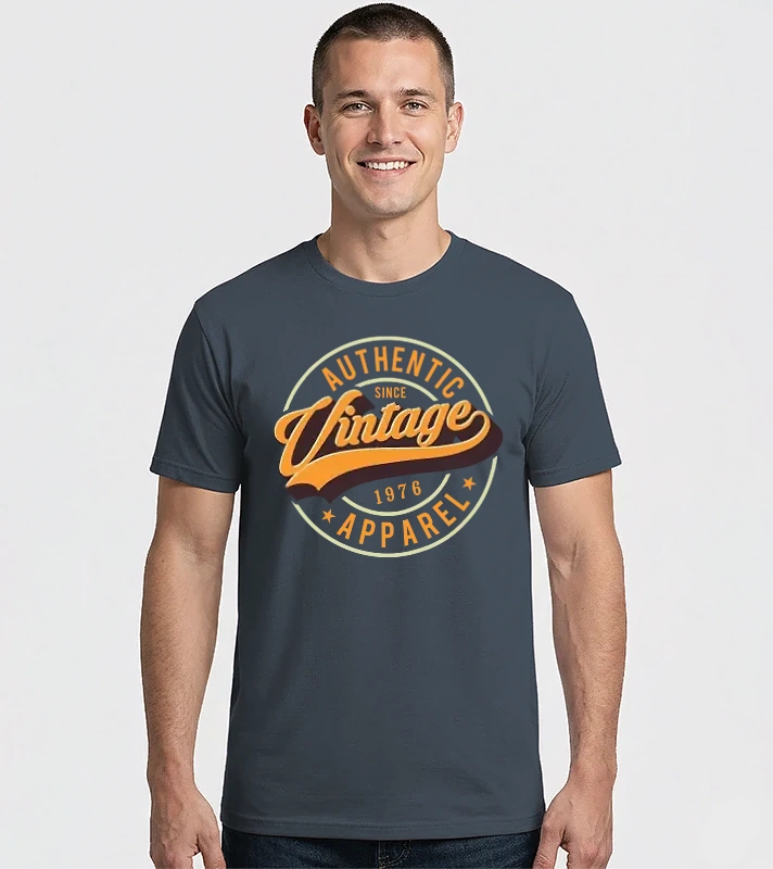 Szülinap Authentic Vintage Since 1976 Apparel – Férfi Imperial póló