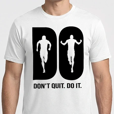 Férfi Imperial póló - Don't quit. Do it. - fekete / black