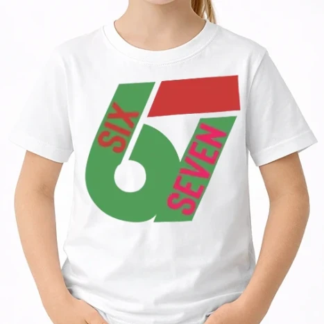 Uniszex gyerek Póló - 67 six seven4