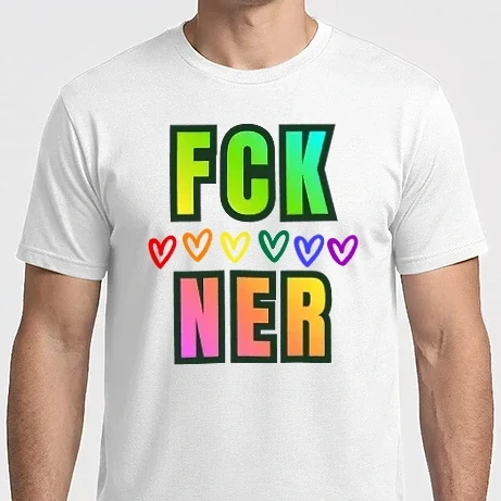 Férfi Imperial póló - FCK NER Szivárvány szívek