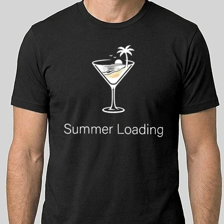 Férfi Alap póló - Summer Loading (fehér)