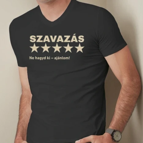 Férfi prémium fit V-nyakú póló - Szavazás 5/5 