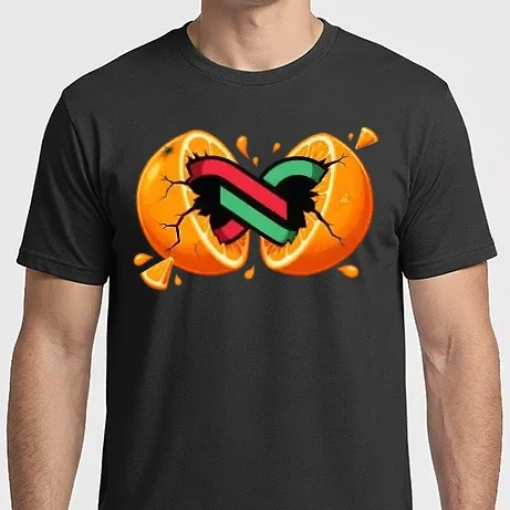 Férfi Imperial póló - Árad a Tisza - Narancsrobbanás