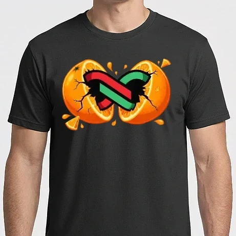 Férfi Imperial póló - Árad a Tisza - Narancsrobbanás