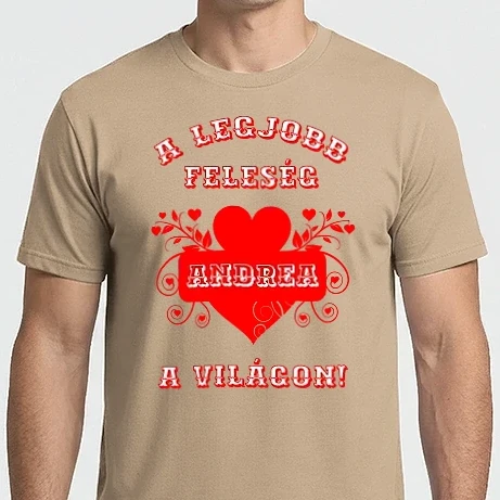 Férfi Imperial póló - A legjobb feleség Andrea