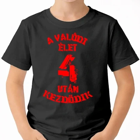 Uniszex gyerek Póló - Valódi élet 4