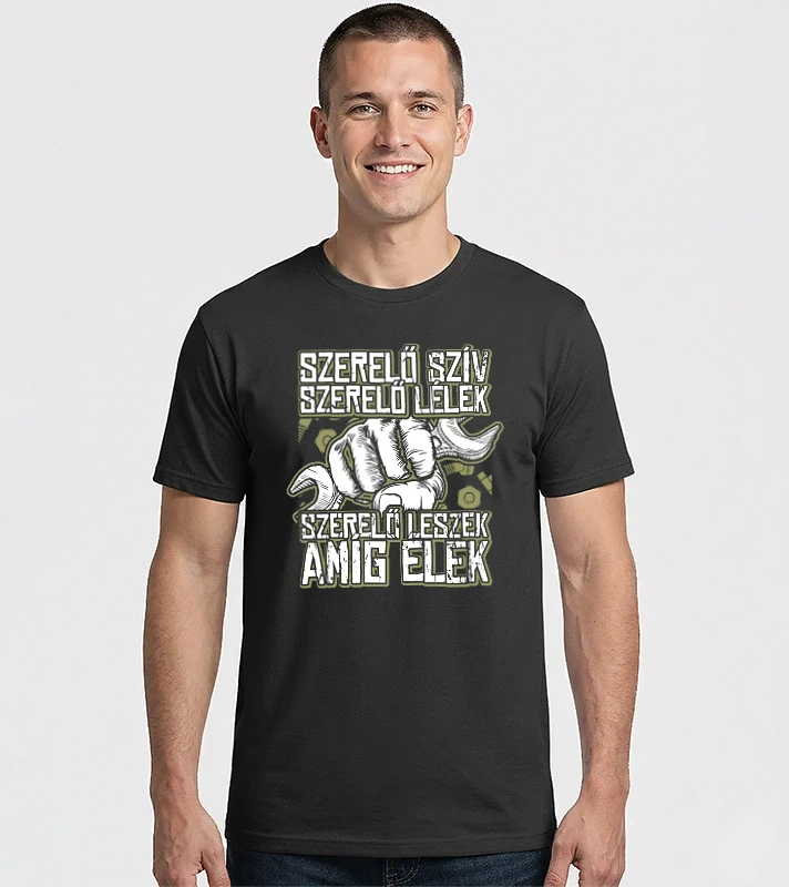 Szerelő szív – Férfi Imperial póló