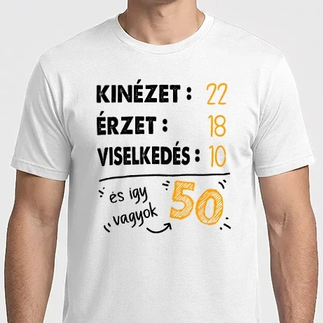 Férfi Imperial póló - Kinézet, Érzet, Viselkedés 50 - Fehér alap