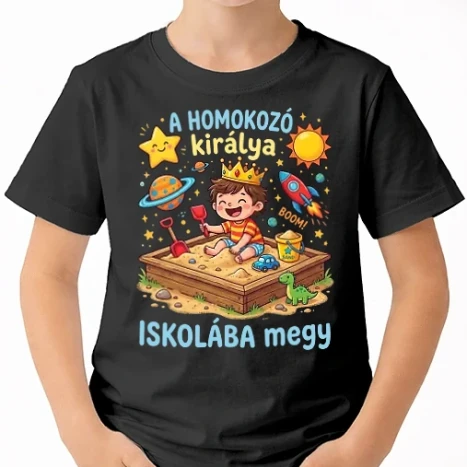 Uniszex gyerek Póló - A homokozó királya