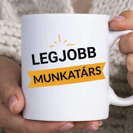 Fehér bögre - Legjobb munkatárs