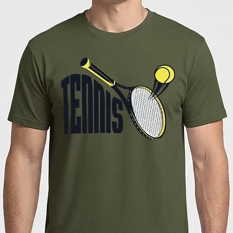 Férfi Imperial póló - tennis racket