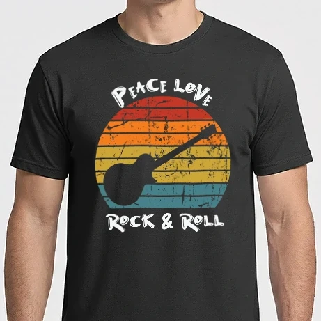 Férfi Imperial póló - Rock and roll, gitár
