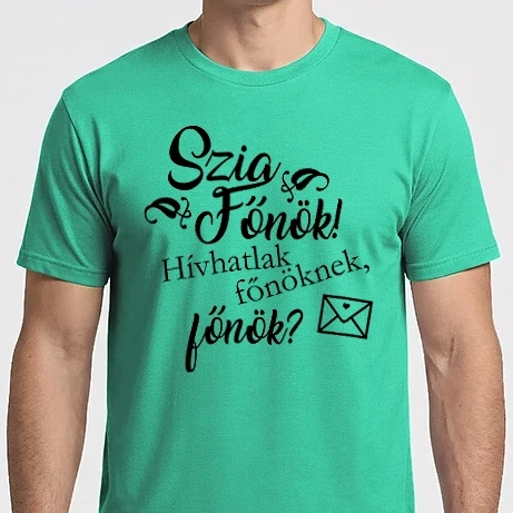 Férfi Imperial póló - Szia Főnök!